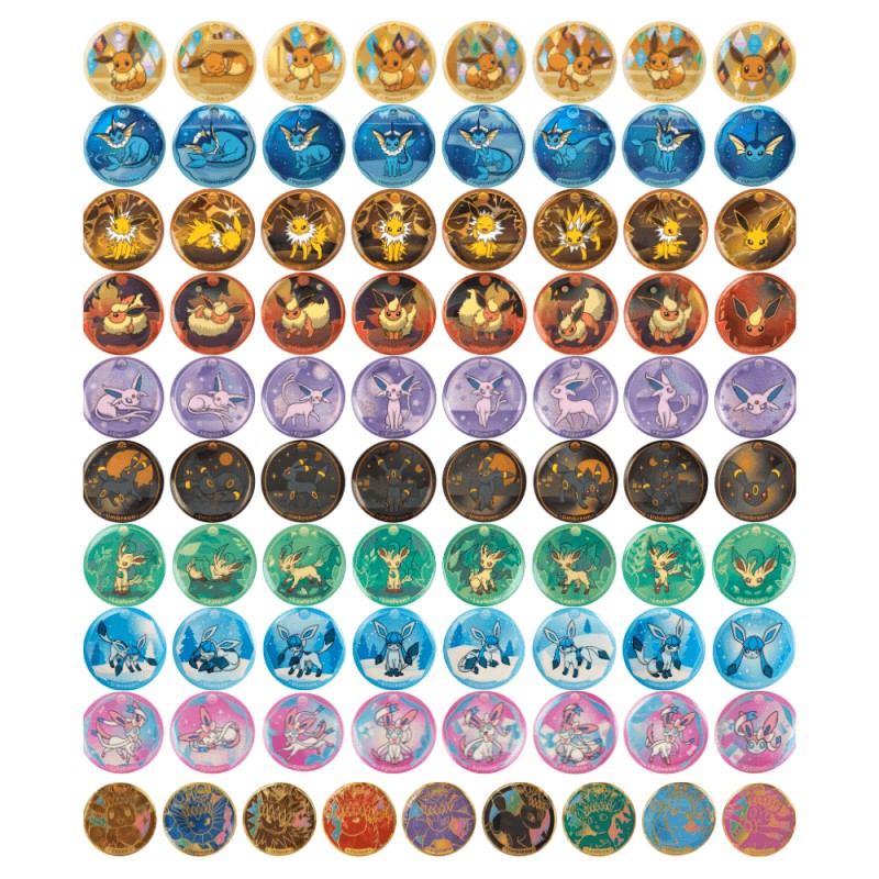 Pokemon CSV9.5C Terastal Gathering Badge set