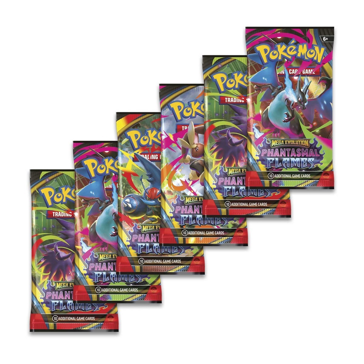 Mega Evolution-Phantasmal Flames Booster Bundle (6 Packs)