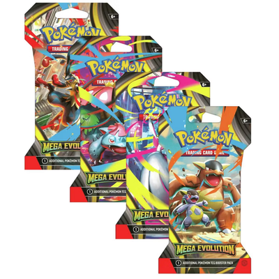 Mega Evolution English Pokémon Sleeved Booster Pack – Factory Sealed UK Stock