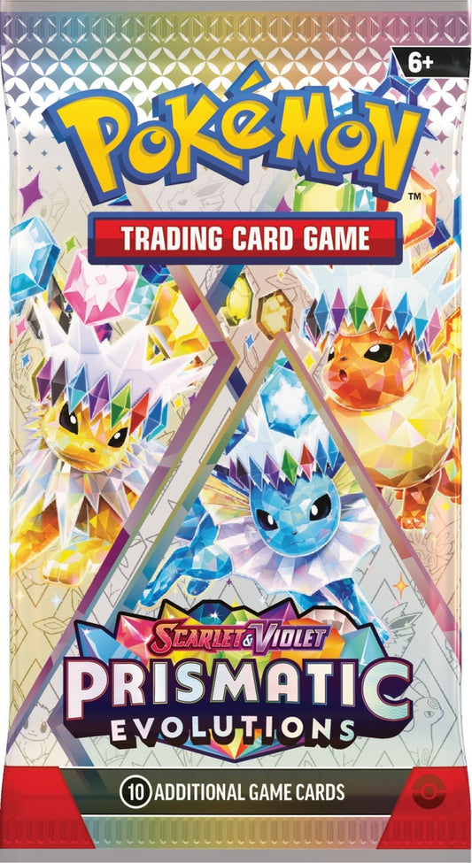 Scarlet and Violet Prismatic Evolutions English Pokémon Booster Pack – Factory Sealed UK Stock